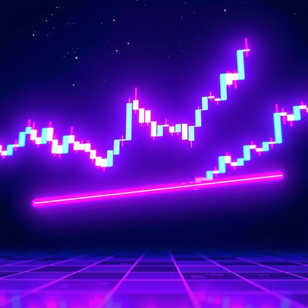 Gráficos de velas japonesas con efectos espaciales